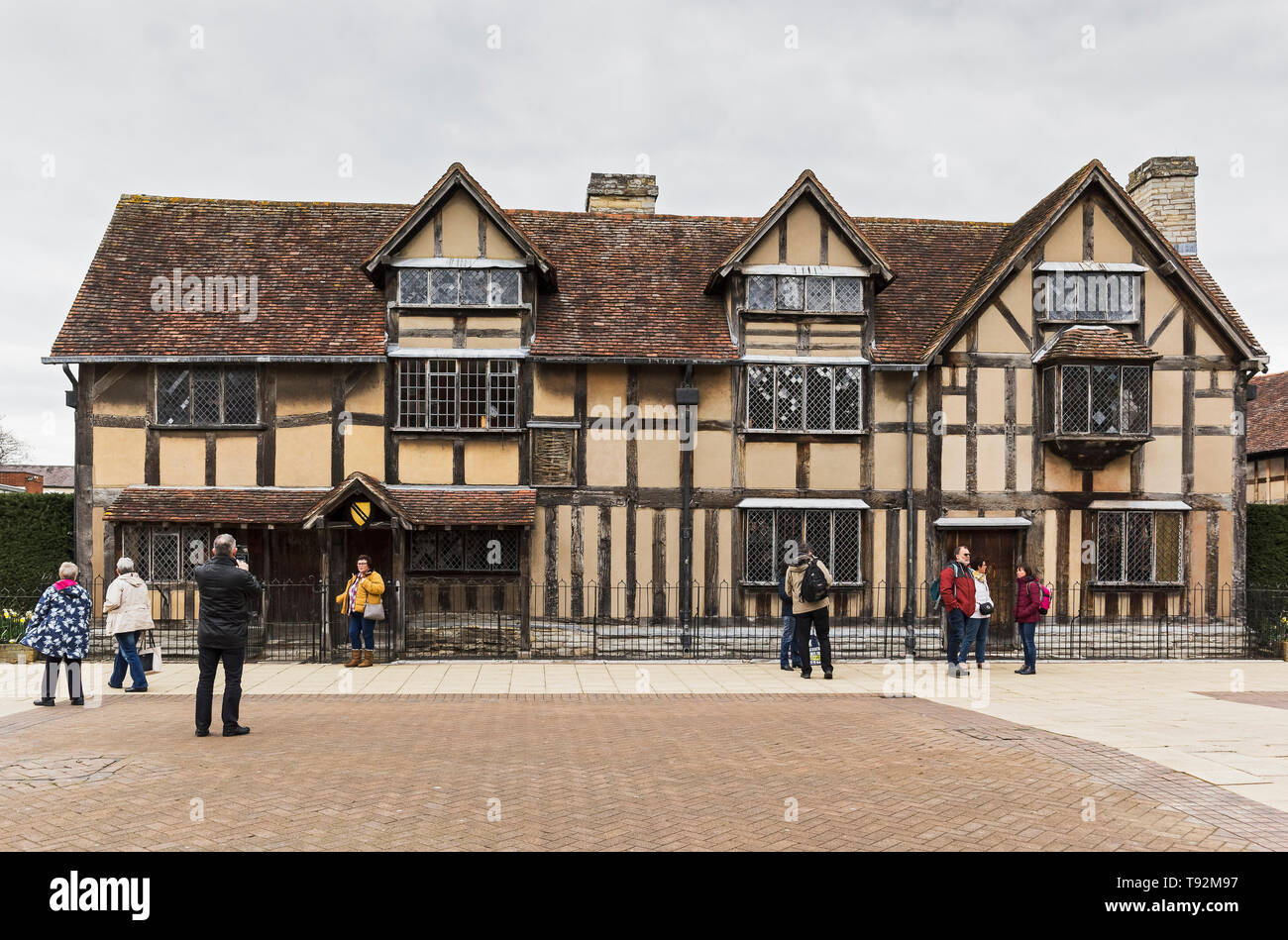 Cuna y hogar de William Shakespeare en Stratford-upon-Avon, Reino Unido  Fotografía de stock - Alamy