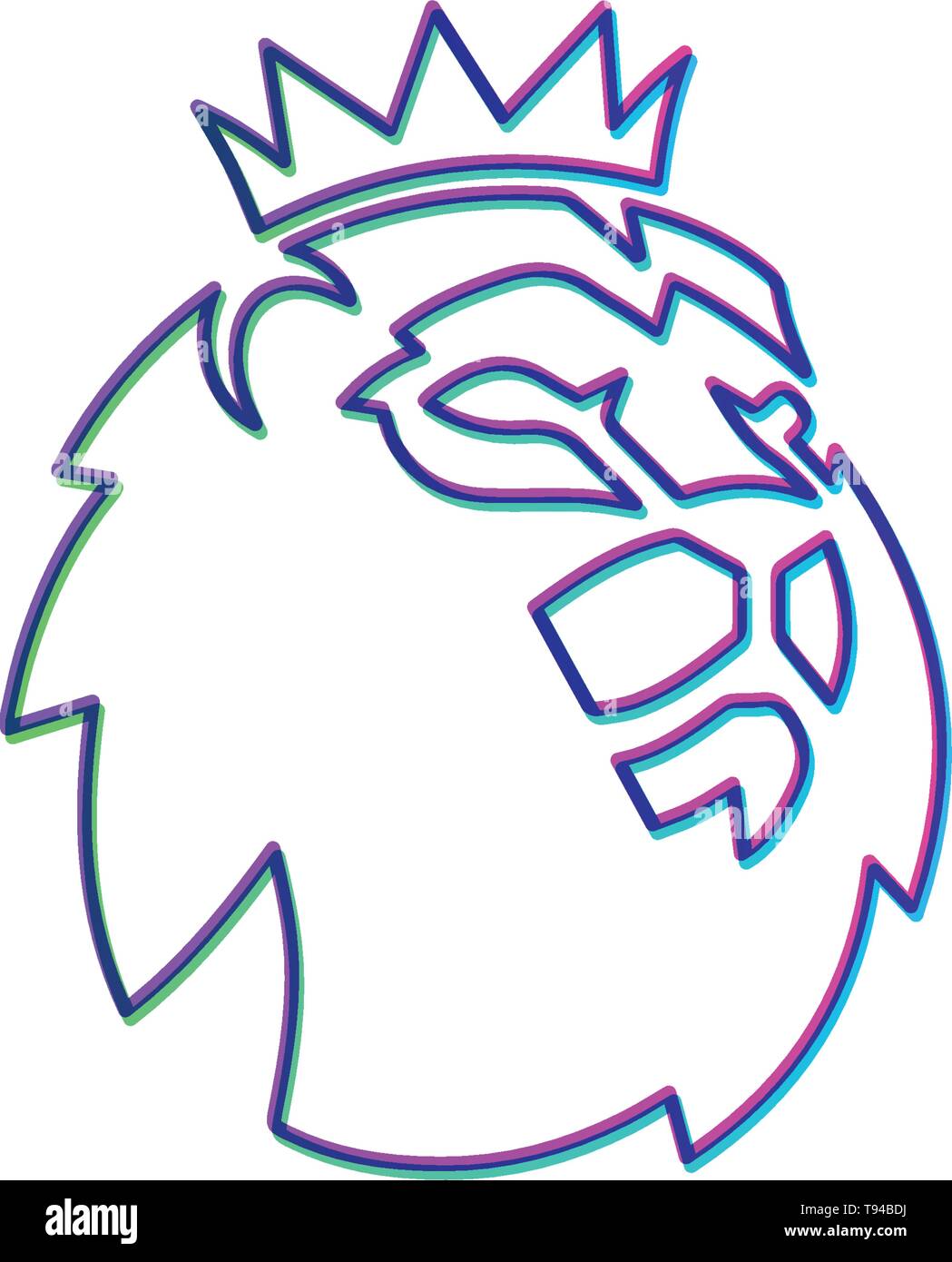 Barclays epl logo oficial plantilla icono s??mbolo vectorial ilustraci??n