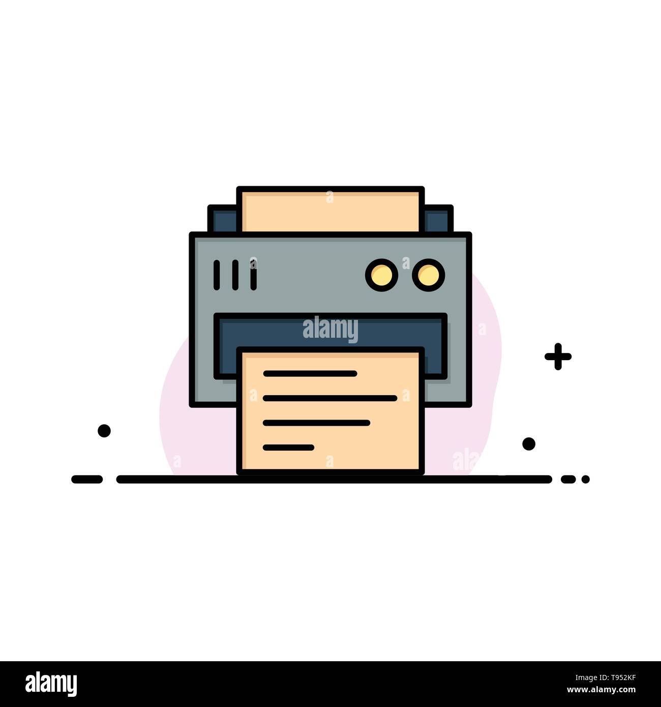 Impresora, Imprimir, Impresión, Educación Empresa Logo Plantilla. Color  plano Imagen Vector de stock - Alamy