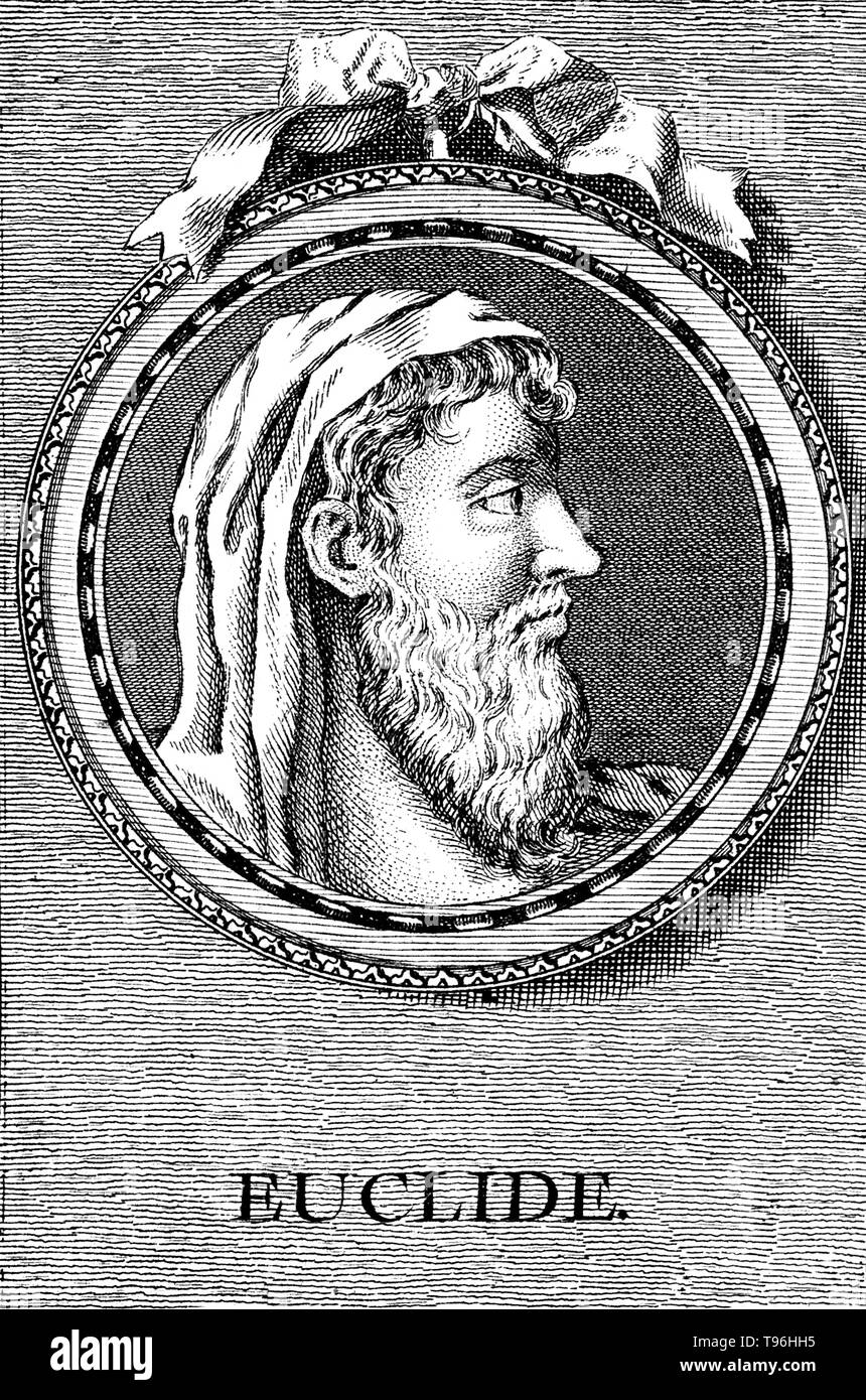 Euclides (significado, buena gloria, 300 .) fue un matemático griego  antiguo, a menudo referido como el 