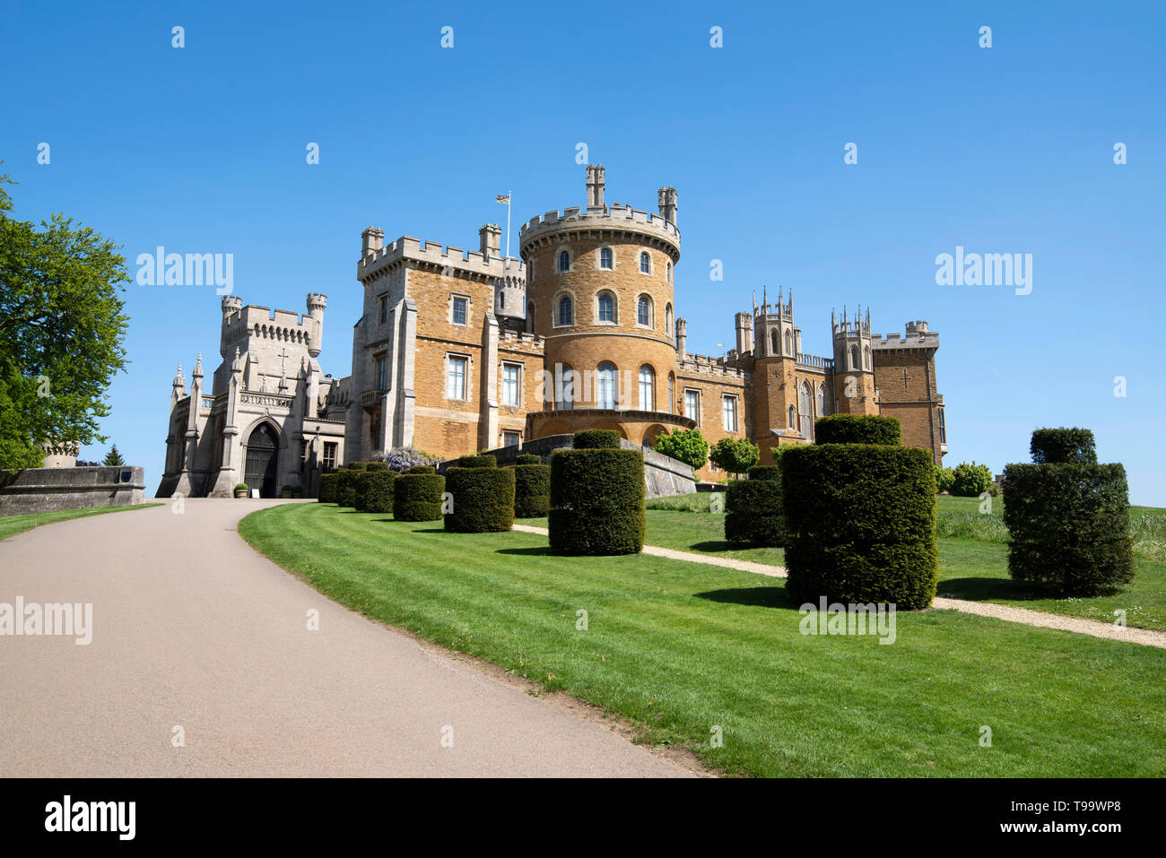 Castillo de Belvoir, en el Valle de Belvoir Leicestershire Inglaterra Foto de stock