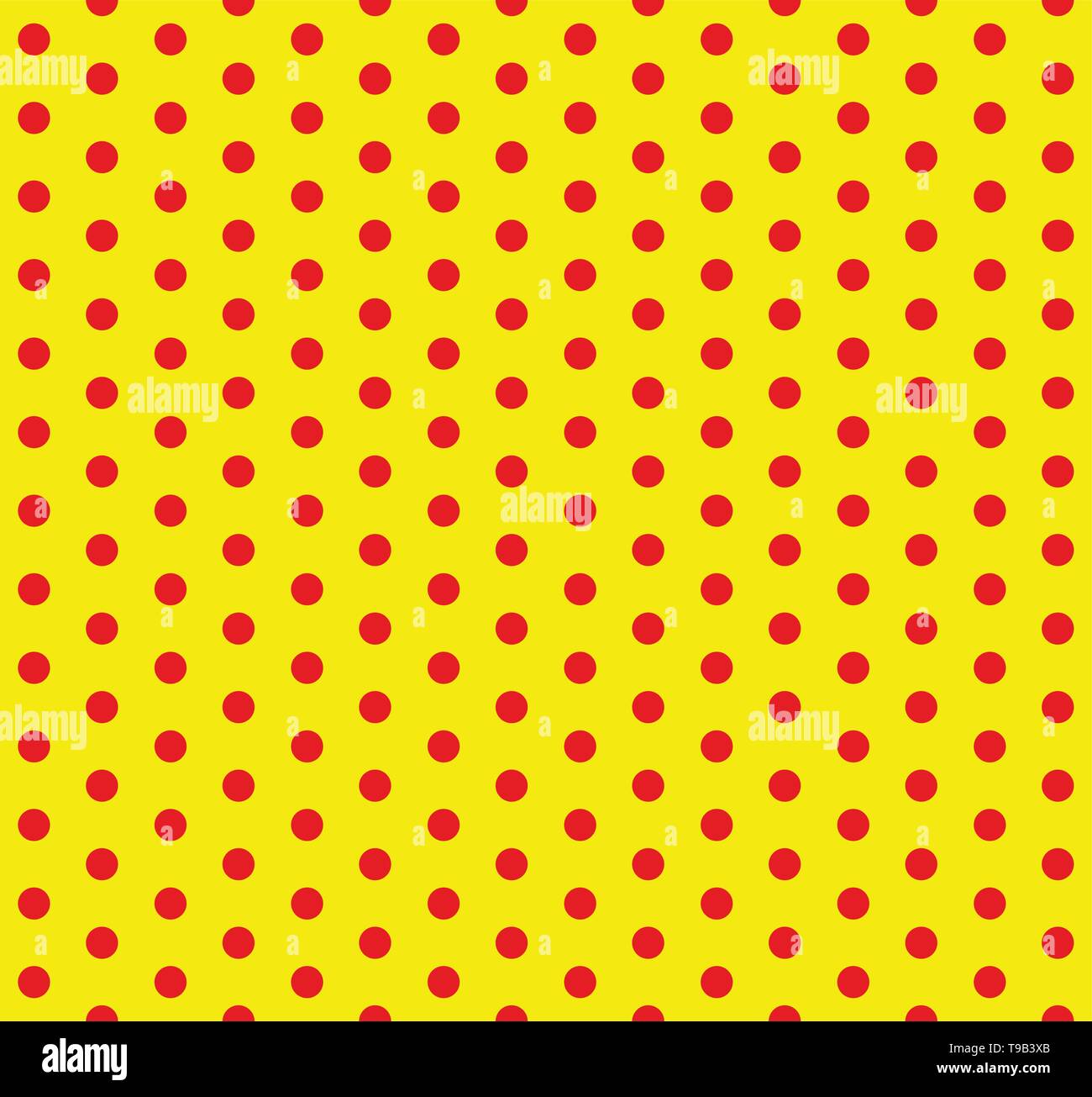 Puntos Rojos Y Amarillos Polka Dot Pop Art De Patron Circulos Patron Fondo Perfectamente Repetible Imagen Vector De Stock Alamy
