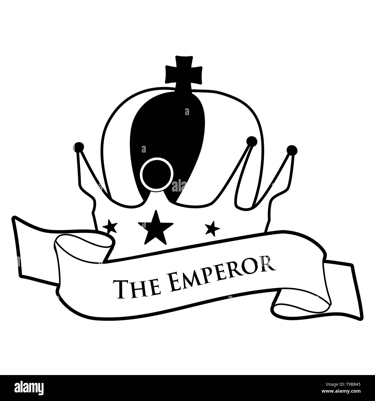 La carta del tarot del emperador Imágenes de stock en blanco y negro - Alamy