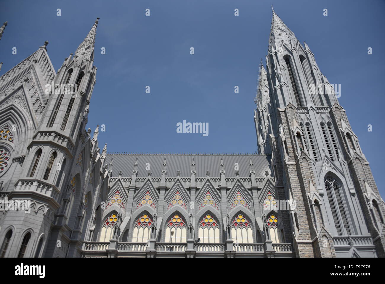 Catedral de San José y Santa Filomena, Mysore, Karnataka, India Foto de stock