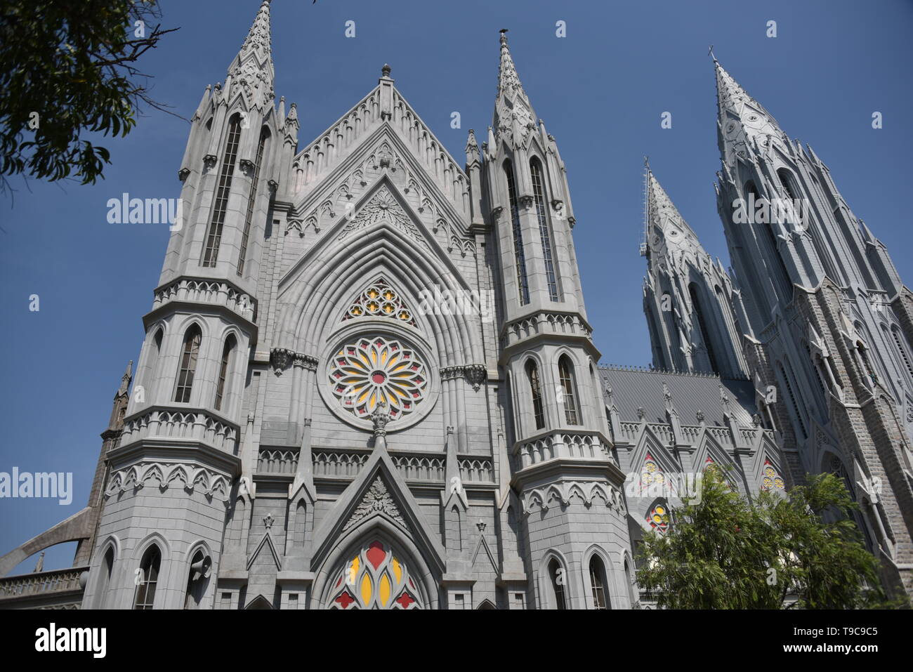 Catedral de San José y Santa Filomena, Mysore, Karnataka, India Foto de stock