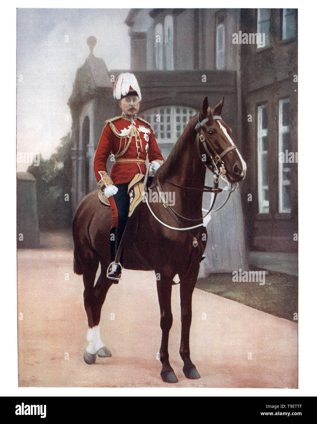 El príncipe Arturo, Duque de Connaught y Strathearn el séptimo hijo y tercer hijo de la Reina Victoria y el príncipe Alberto. Él sirvió como el Gobernador General de Canadá Foto de stock