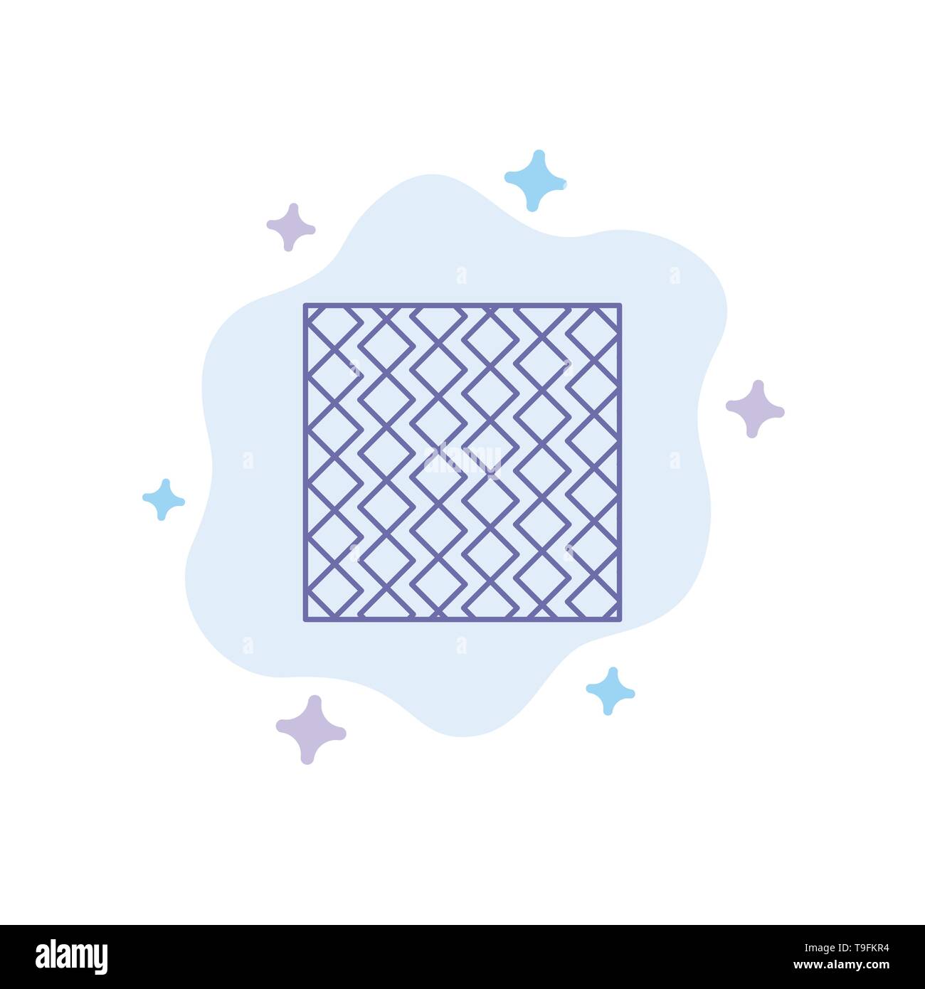 Azulejo, suelo, losa, Cuadrado, rayas, azulejos de pared, icono azul en abstracto Antecedentes Cloud Ilustración del Vector