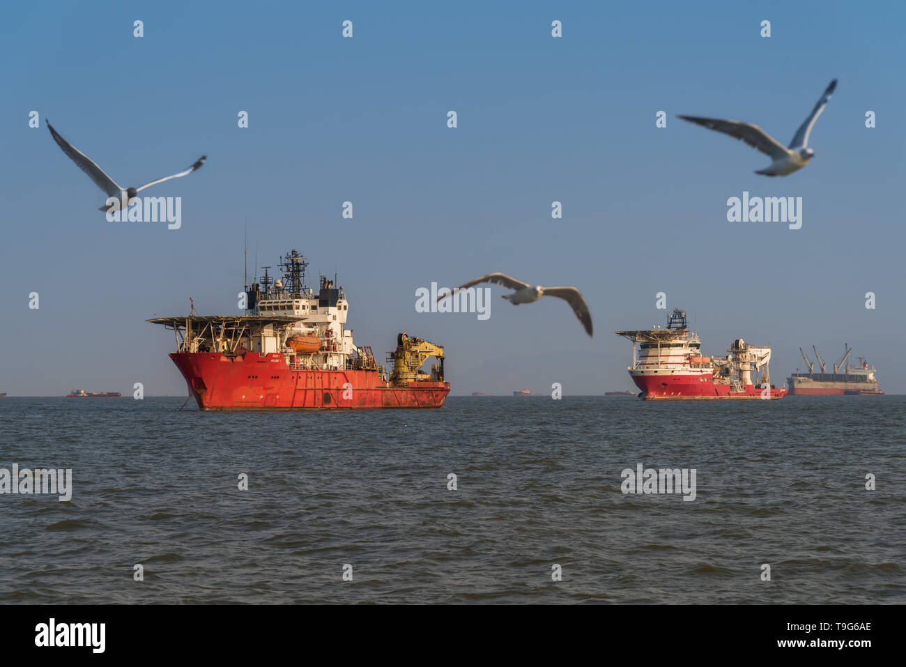 Soporte / Offshore Tug / buques supply, Mumbai, India Foto de stock