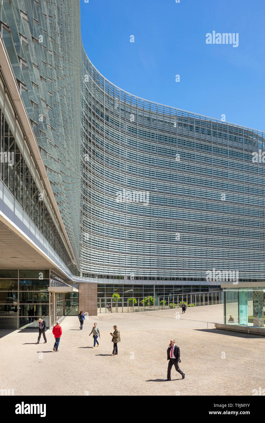 Edificio de la sede de la Comisión Europea La Comisión Europea edificio edificio edificio Berlaymont de la Comisión Europea, Bruselas, Bélgica, la Unión Europea, Europa Foto de stock