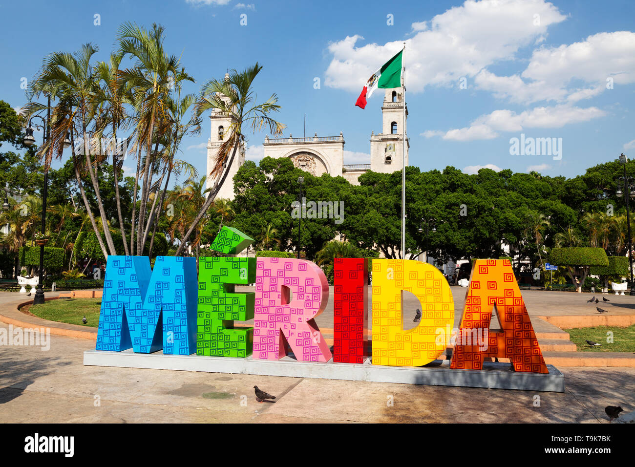 Plaza central de merida yucatan fotografías e imágenes de alta