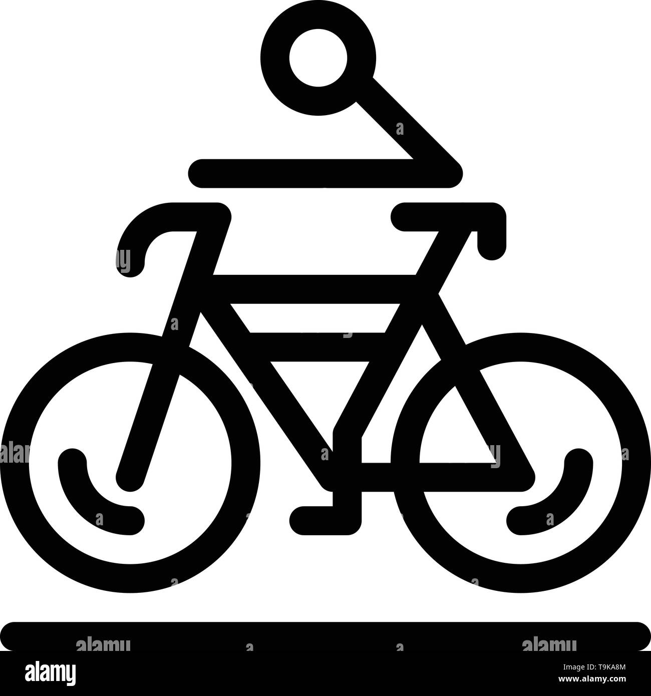 Actividad bicicleta moto bicicleta ciclismo en azul y rojo