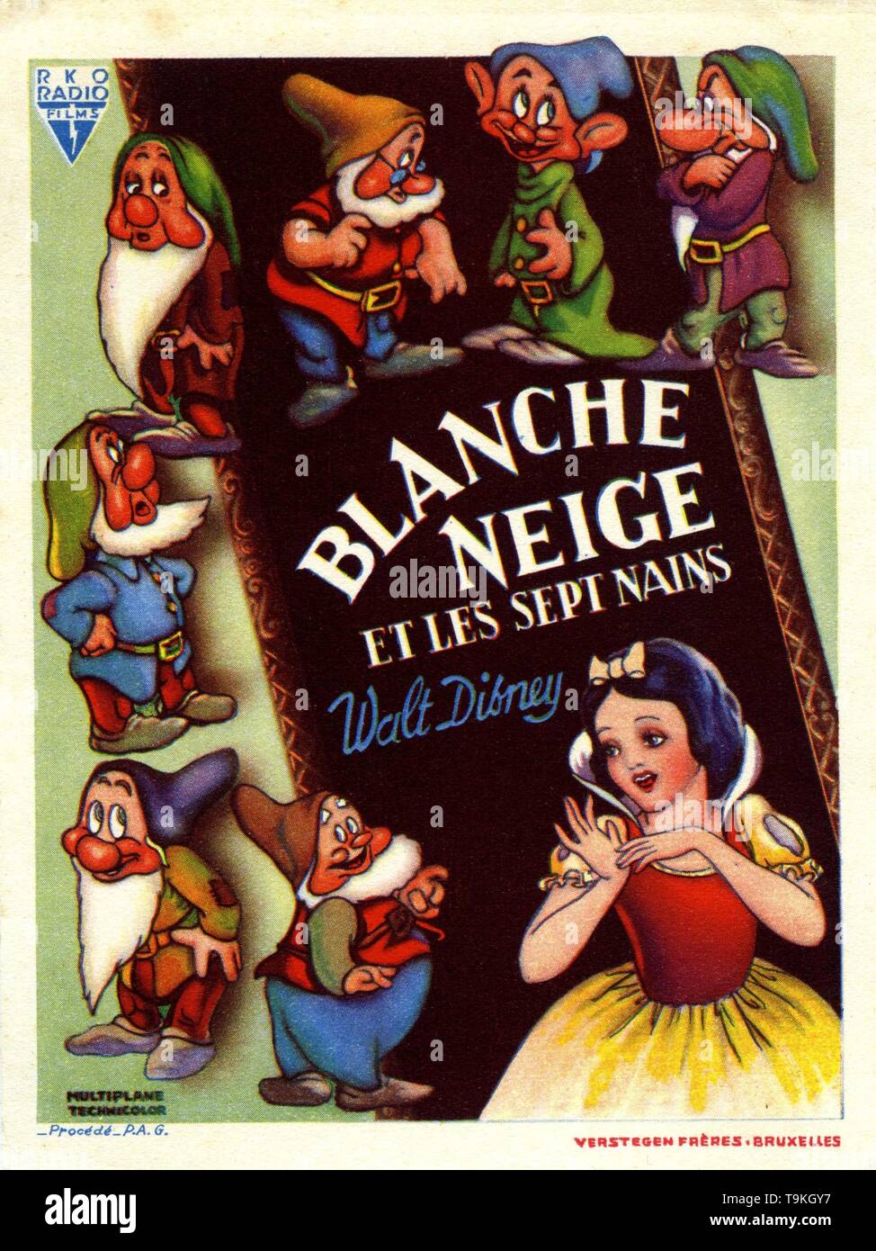 Walt Disney's Blancanieves y los siete enanitos 1937 director supervisor  David mano historia Jacob y Wilhelm Grimm Walt Disney Productions / RKO  Radio Pictures Fotografía de stock - Alamy