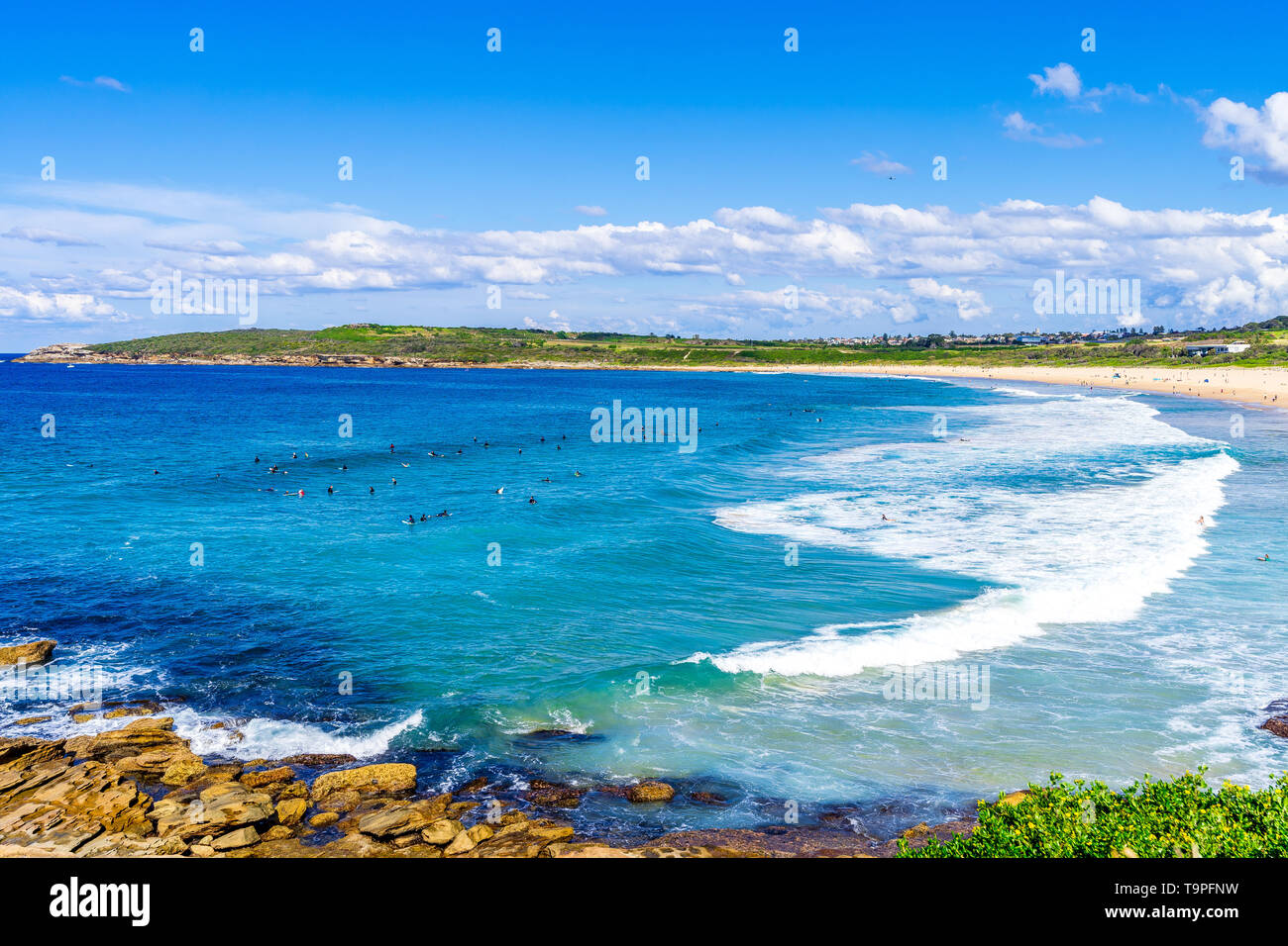 En Maroubra Beach en Sydney, Australia Foto de stock