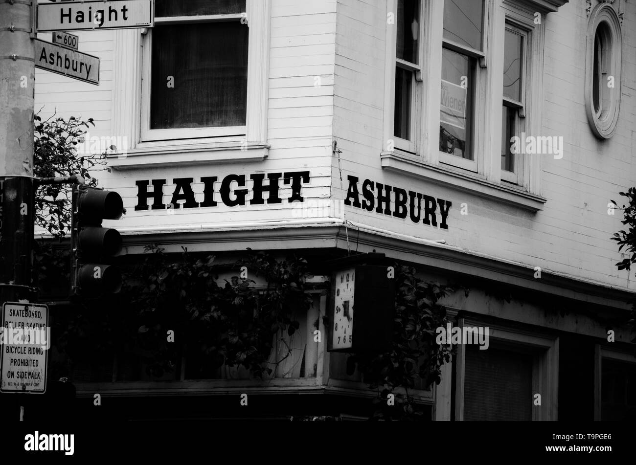 Haight Ashbury Street Signs Foto de stock