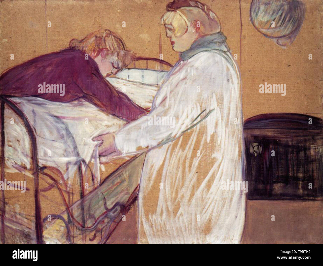 Henri de Toulouse-Lautrec - dos mujeres hacer la cama 1891 Fotografía de  stock - Alamy