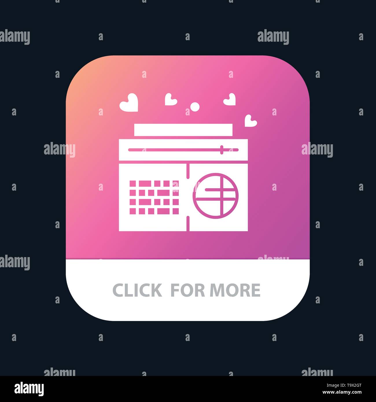 Música, Radio FM, altavoz, Canciones Mobile App botón. Glifo de IOS y  Android Versión Imagen Vector de stock - Alamy