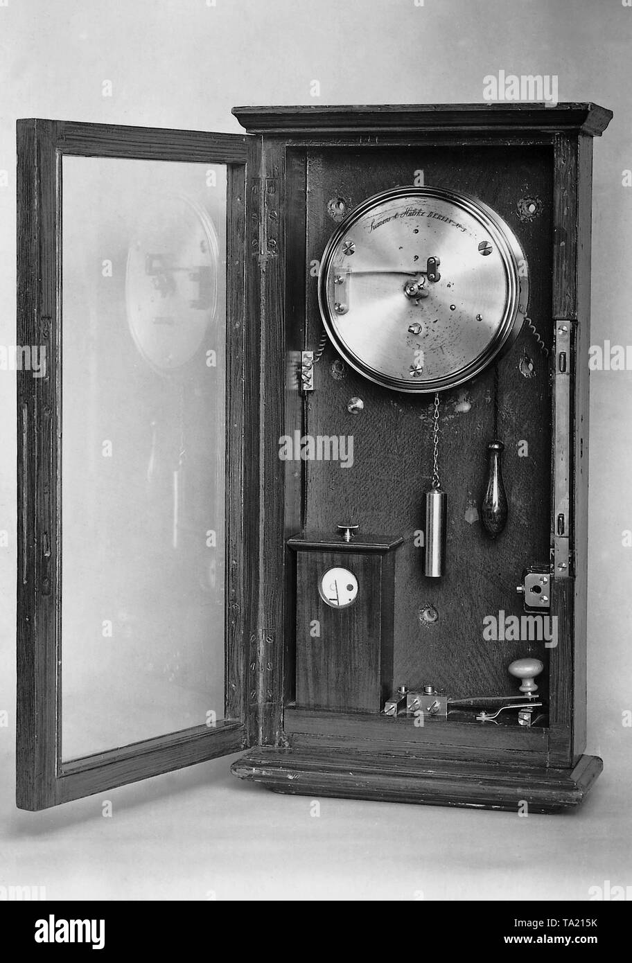 Alarma de incendio eléctrico por Werner Siemens. Foto de stock