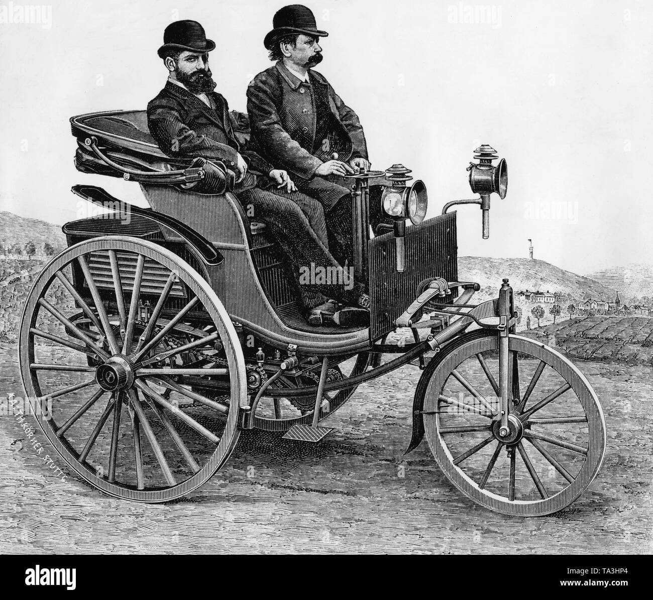 Benz Patent Motorwagen Nr. 3, el primer automóvil que Carl Benz