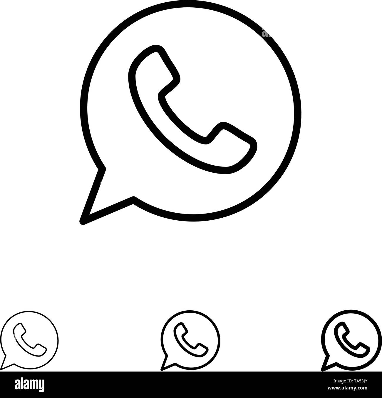Whatsapp whats app logo Imágenes de stock en blanco y negro - Alamy