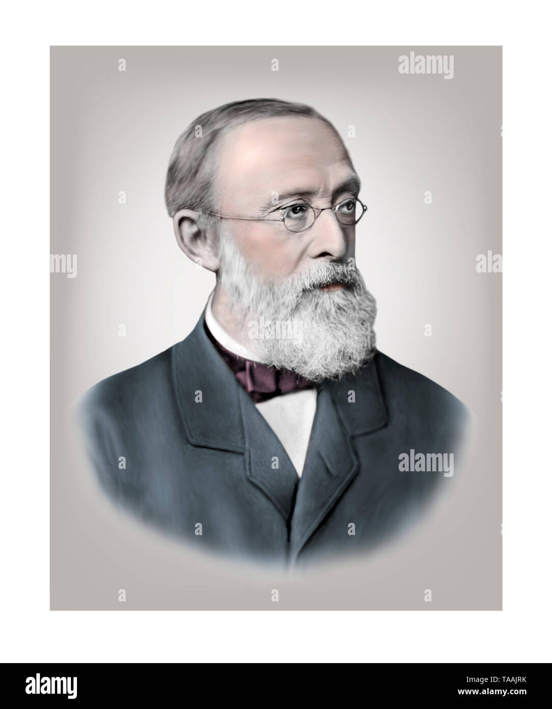 Carl Ludwig Rudolf Virchow médico patólogo alemán 1821-1902 Biólogo antropólogo político Foto de stock