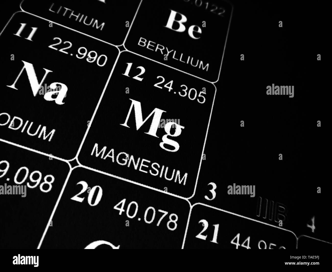 Magnesio tabla periodica fotografías e imágenes de alta resolución Alamy