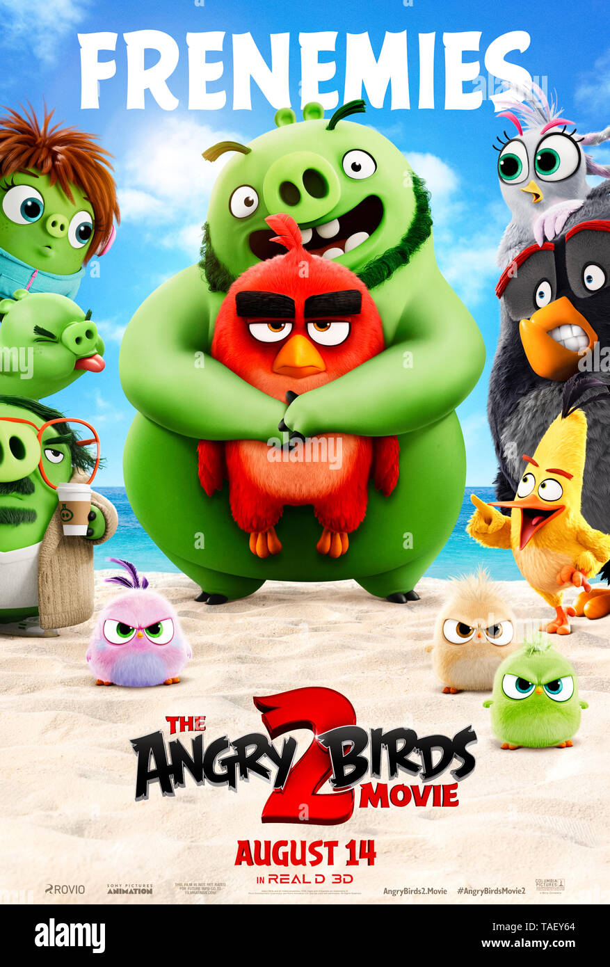 La película Angry Birds 2 (2019), dirigida por Thurop Van Orman y protagonizada por Peter Dinklage, Bill Hader y Awkwafina. Foto de stock