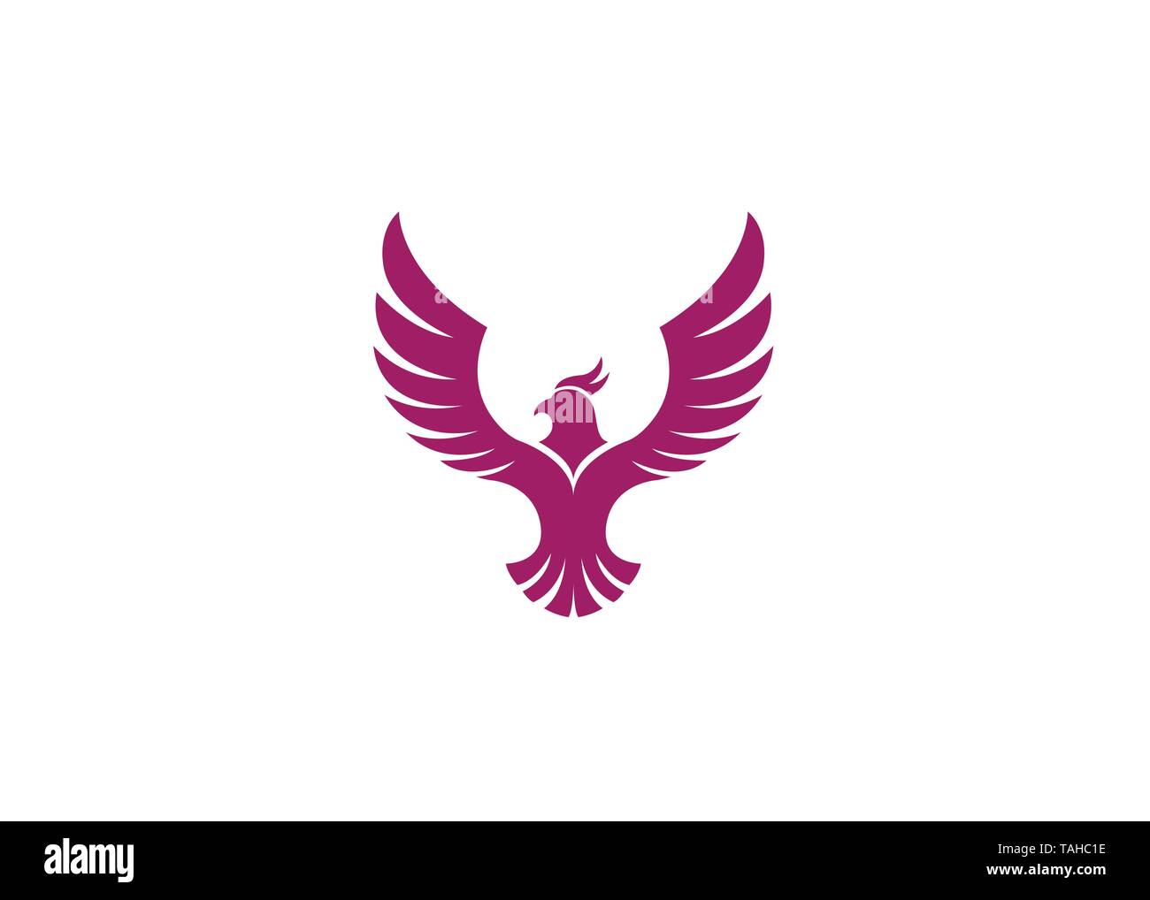Logotipo de águila roja creativa Imagen Vector de stock - Alamy