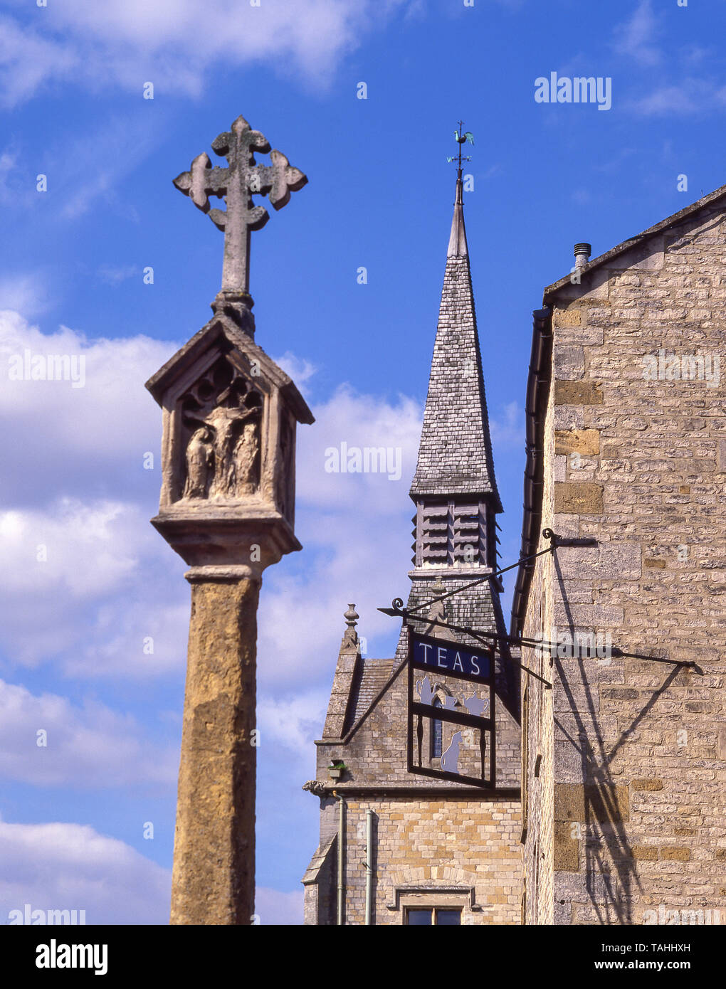 St Edwards Hall, Market Square, Stow-on-the-Wold, Gloucestershire, England, Reino Unido Foto de stock