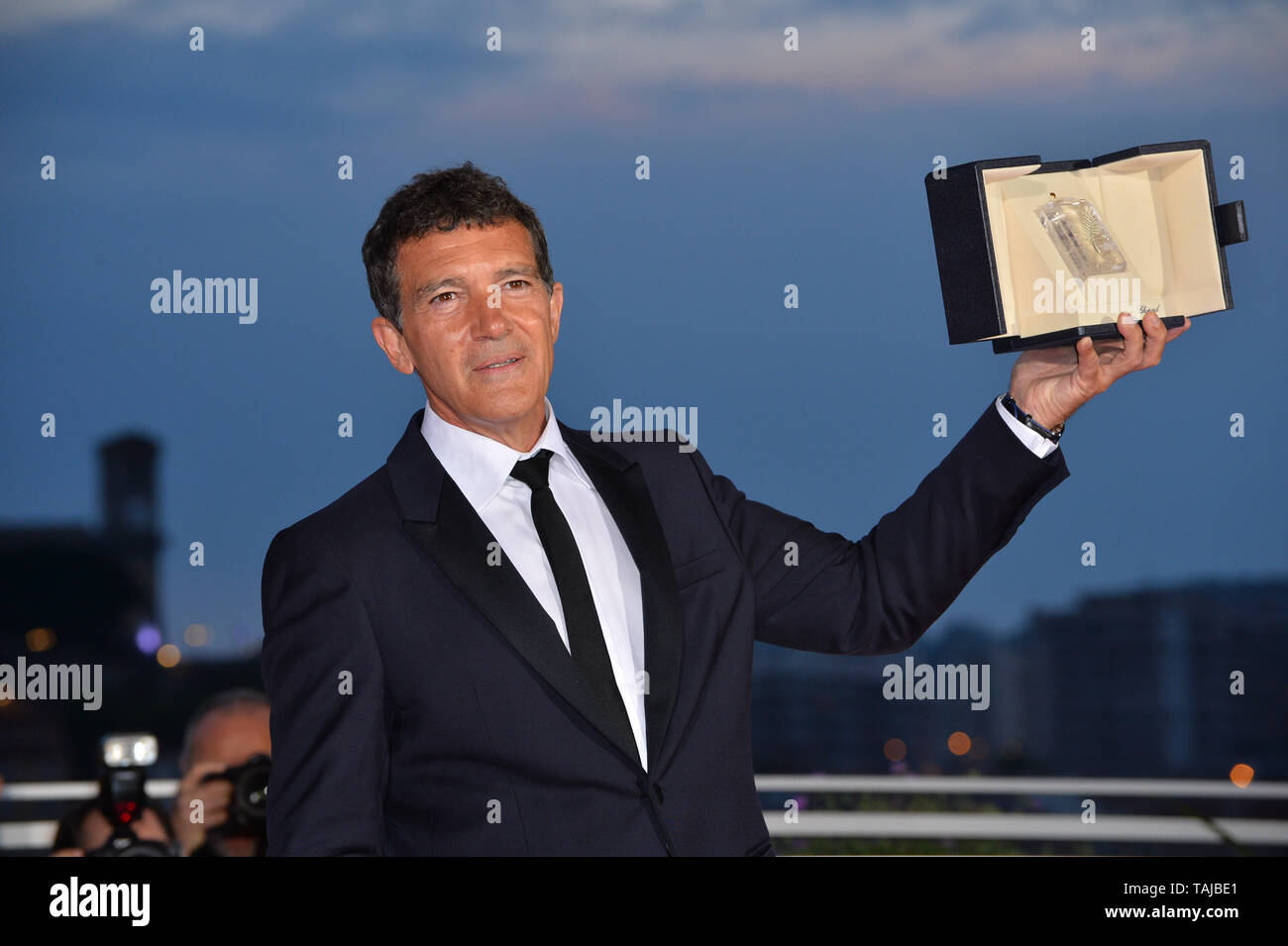 Cannes, Francia. 25 de mayo de 2019. CANNES, Francia. El 25 de mayo de 2019: Antonio Banderas en La Palme d'Or photocall premios en la 72ª edición del Festival de Cannes. Crédito de la imagen: Paul Smith/Alamy Live News Foto de stock