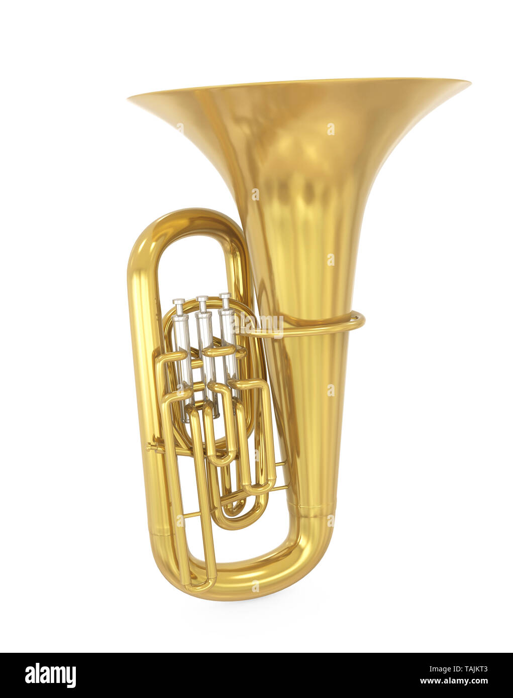 Tuba instrumento musical aislado Fotografía de stock - Alamy