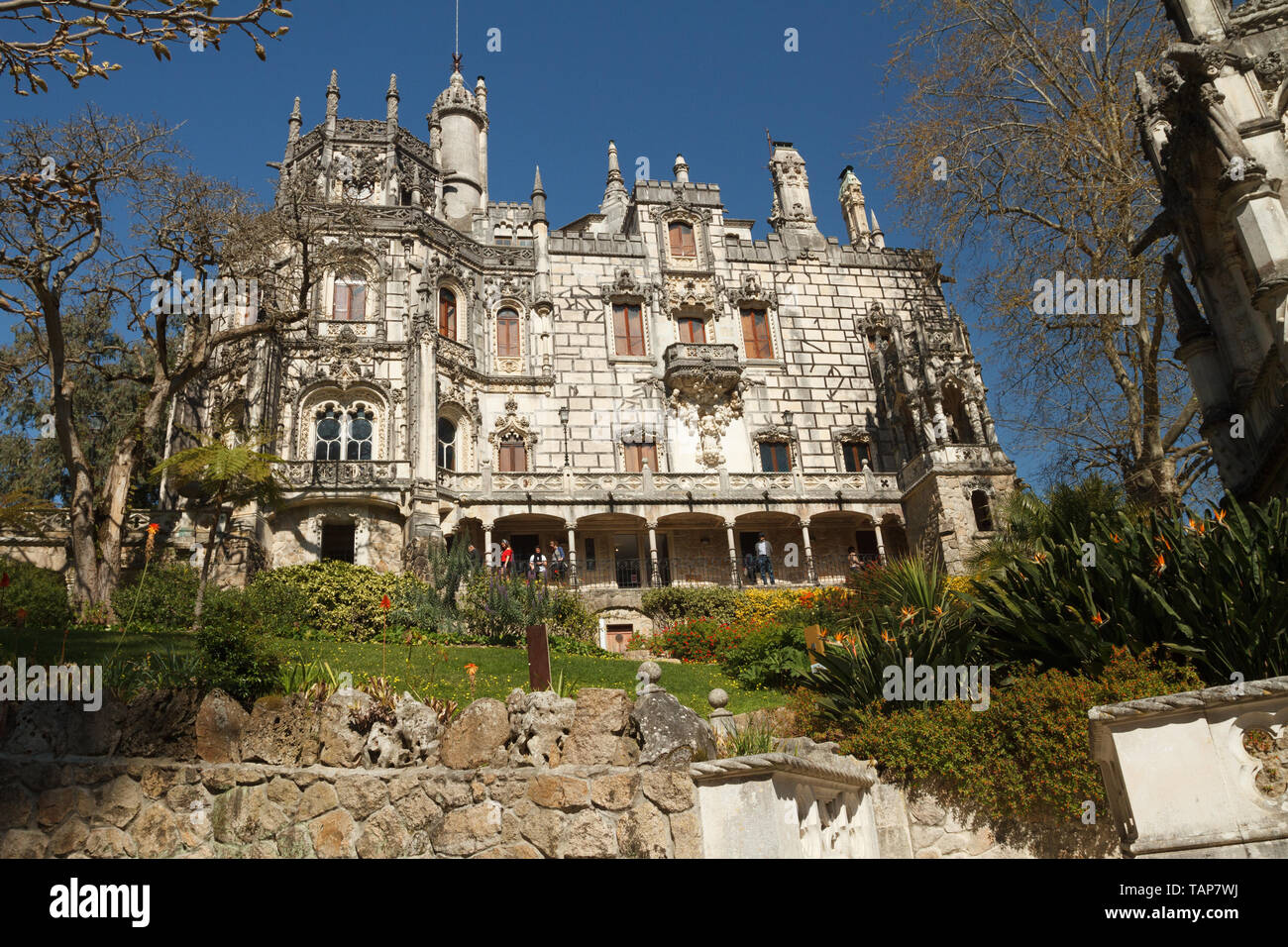 El Interior Del Palacio De Quinta Da Regaleira En Sintra Portugal También Se Conoce Como