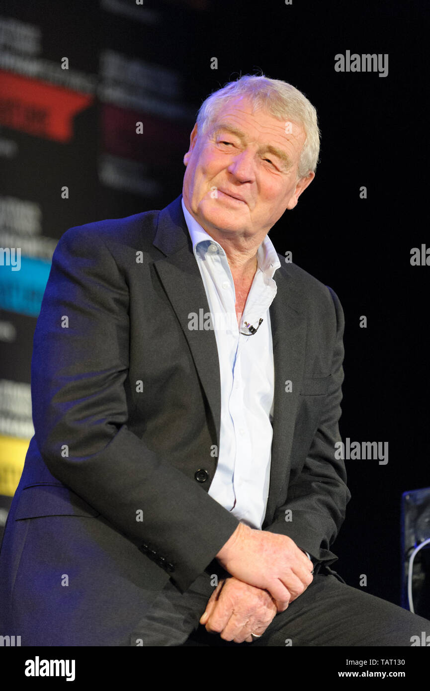 Jeremy "Paddy Ashdown Ashdown', barón de Norton sub-Hamdon, autor, político y diplomático a la Cheltenham Festival de la literatura, 10 de octubre de 2014. Foto de stock