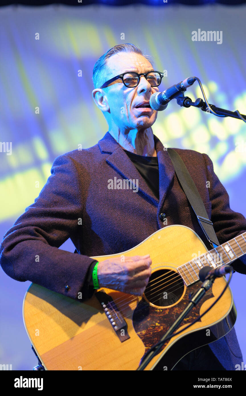 Cantante y compositora escocesa Rab Noakes Wickham actuarán en el Festival, Reino Unido. Agosto 15, 2014 Foto de stock