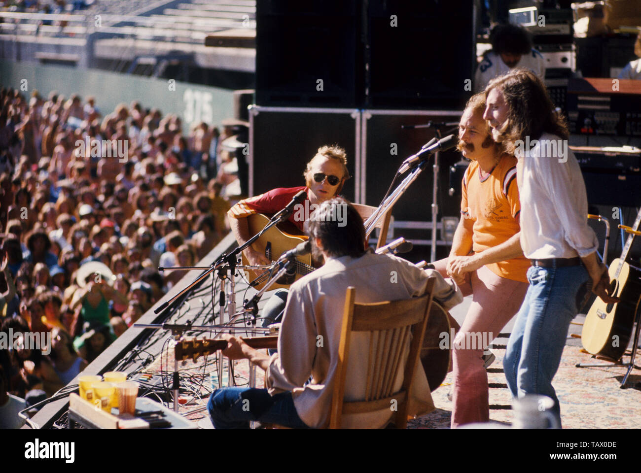Oakland, CA, estadio Oakland, Estados Unidos - 1974, Gijsbert Hanekroot (foto) Foto de stock