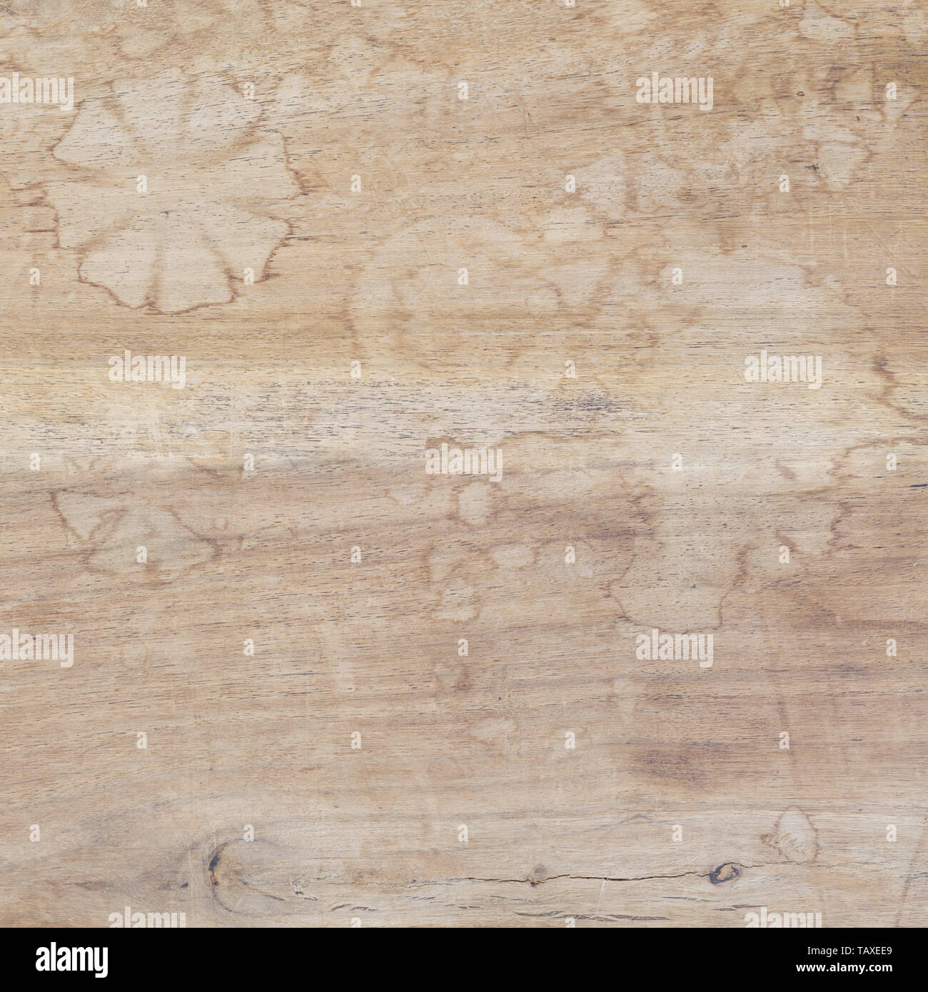 Detalle de las manchas de agua sobre una mesa de madera, el grunge antecedentes Foto de stock