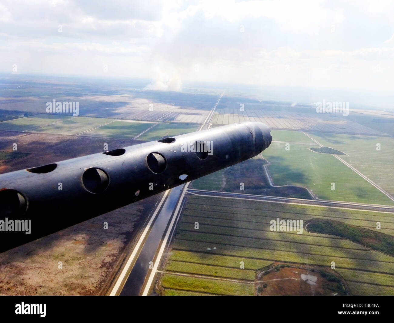 El frío azul, pistola y la perspectiva aérea de B-17-G, 2018. © HBO /cortesía Colección Everett Foto de stock