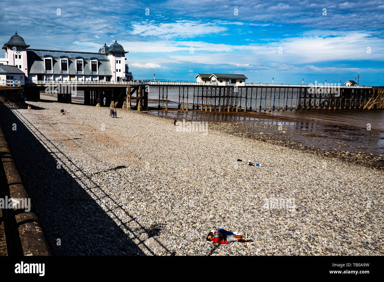 Penarth Pier, Gales Foto de stock