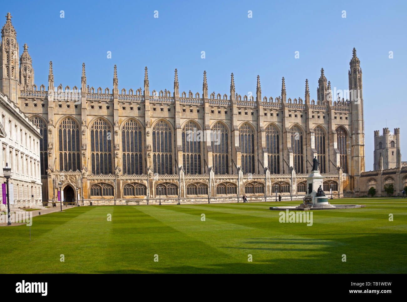 La capilla de King's College, Universidad de Cambridge, Inglaterra, Reino Unido edificios, Europa Foto de stock