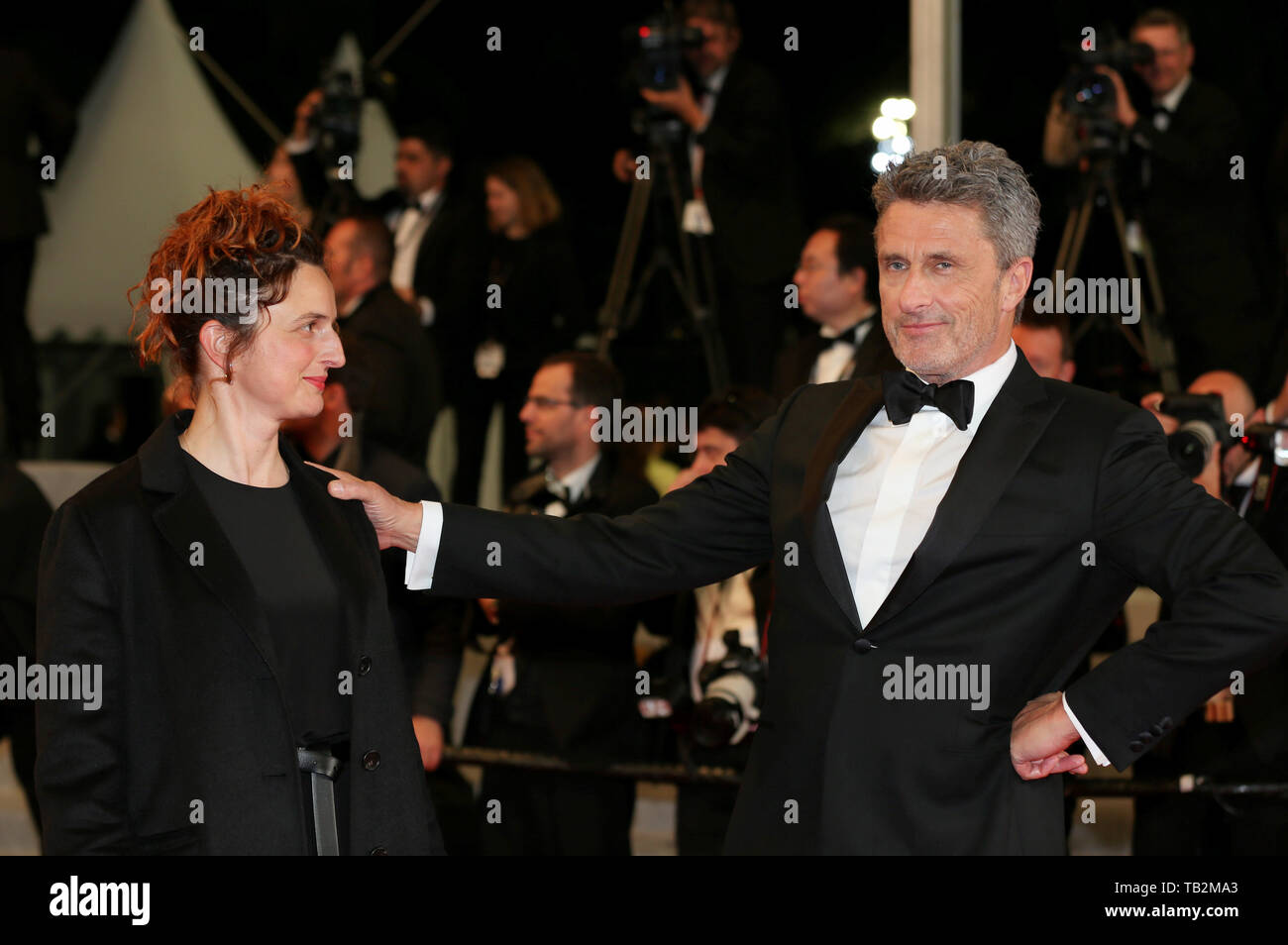 Festival de Cine de Cannes 2019 - Alice Rohrwacher y Paweł Pawlikowski asisten a la proyección de Sorry we missed you Foto de stock