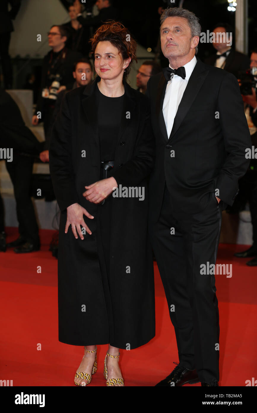 Festival de Cine de Cannes 2019 - Alice Rohrwacher y Paweł Pawlikowski asisten a la proyección de Sorry we missed you Foto de stock