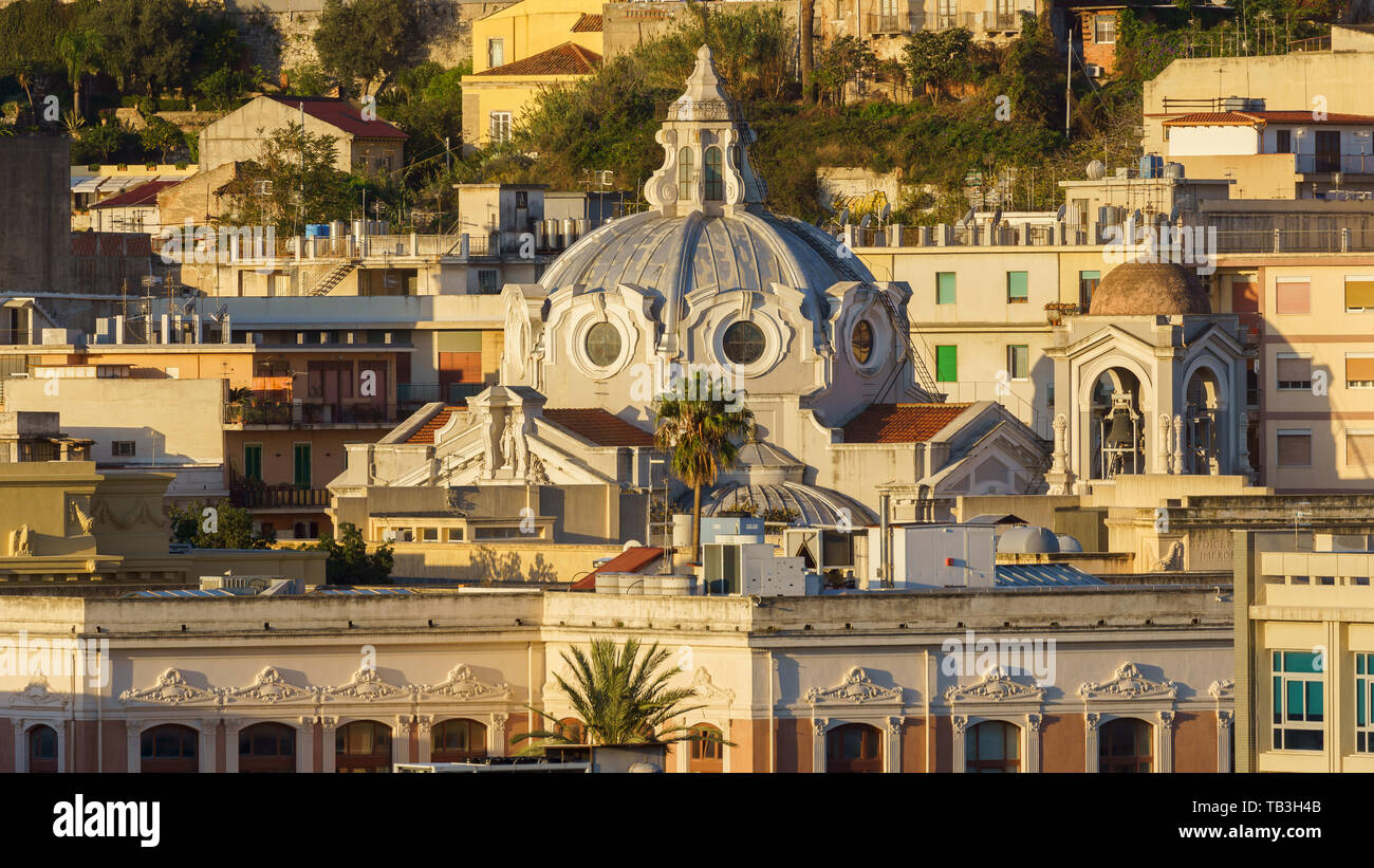 La iglesia Santuario de Nuestra Señora del Monte Carmelo en Sicilia
