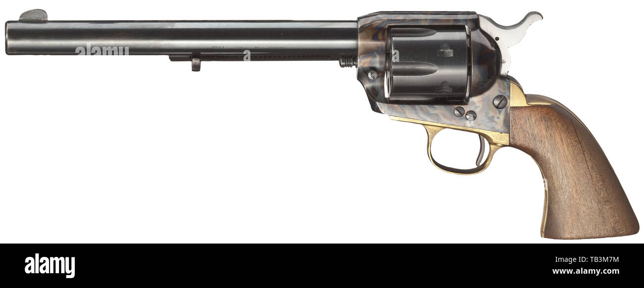 Las armas pequeñas, revólveres Colt Frontier Six-Shooter 1873, calibre 0,357 Magnum, repica, Armi Jager, Italia, 1970-Clearance-Info Additional-Rights-Not-Available Foto de stock