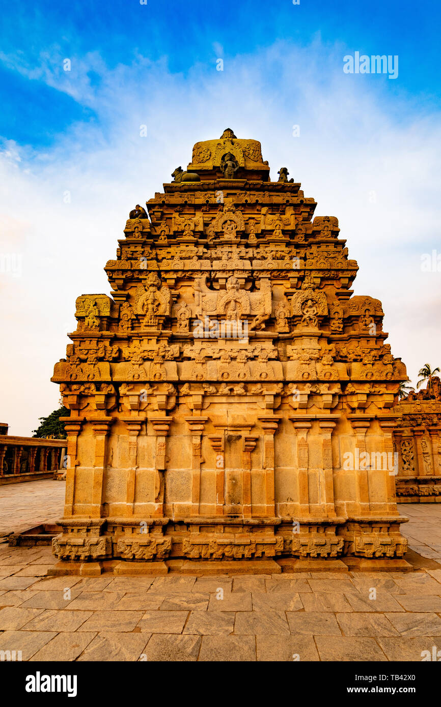 Bhoga Nandeeshwara templo, Karnataka Foto de stock