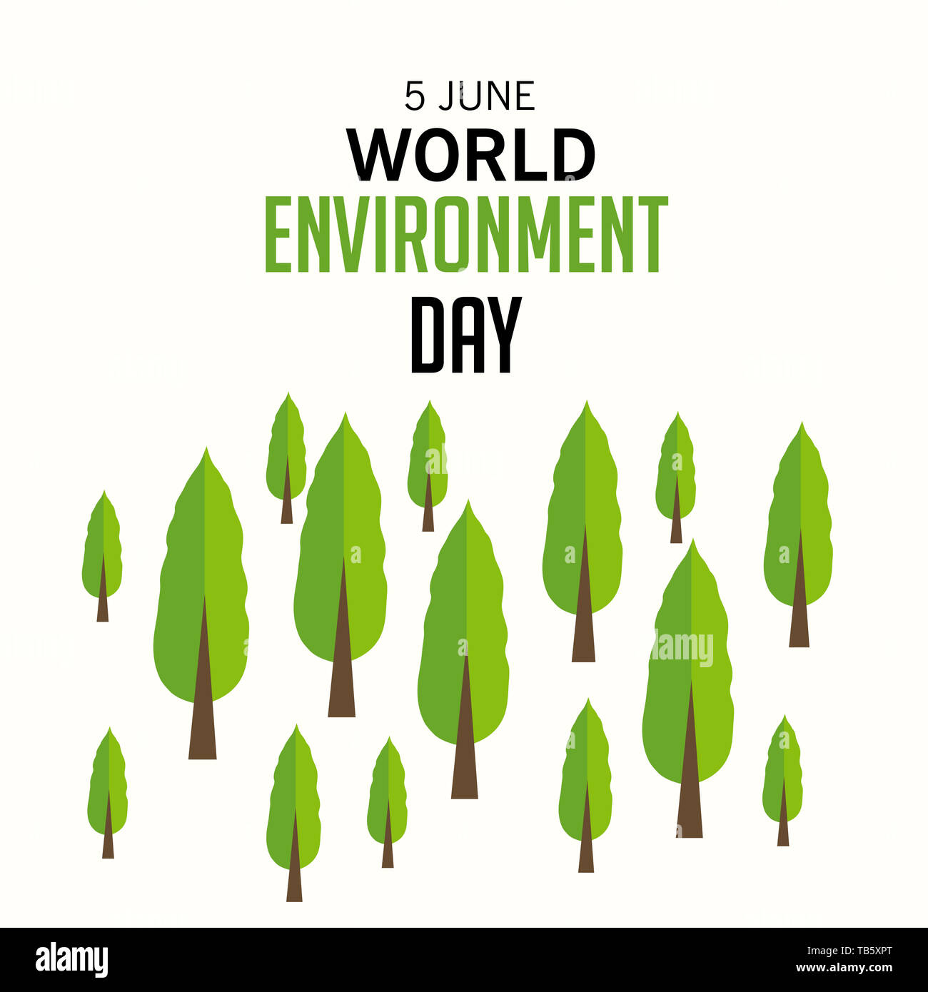 Ilustración de un Fondo para el Día Mundial del Medio Ambiente Fotografía  de stock - Alamy
