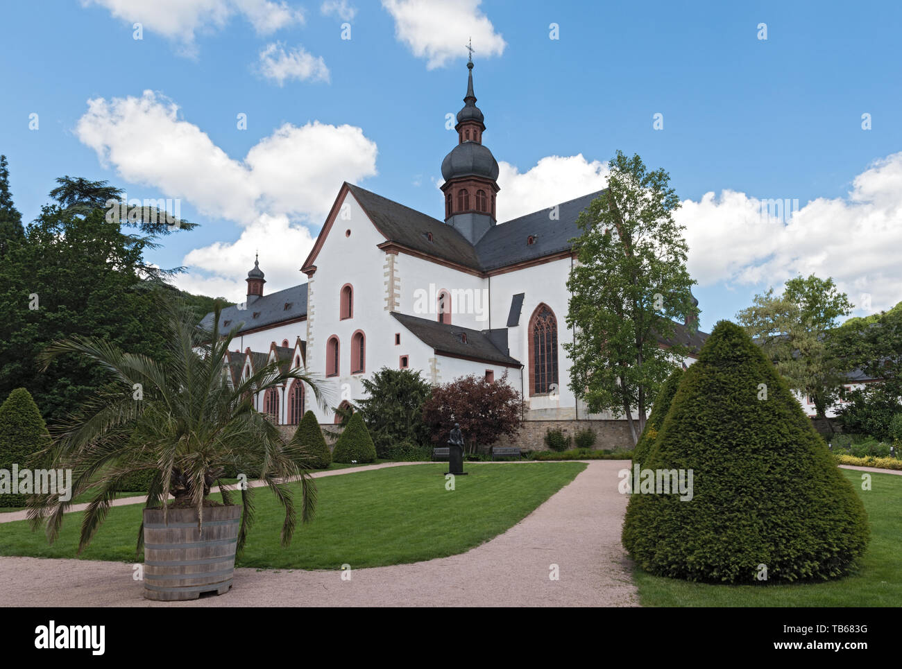 El famoso monasterio Eberbach cerca eltville hesse alemania Foto de stock