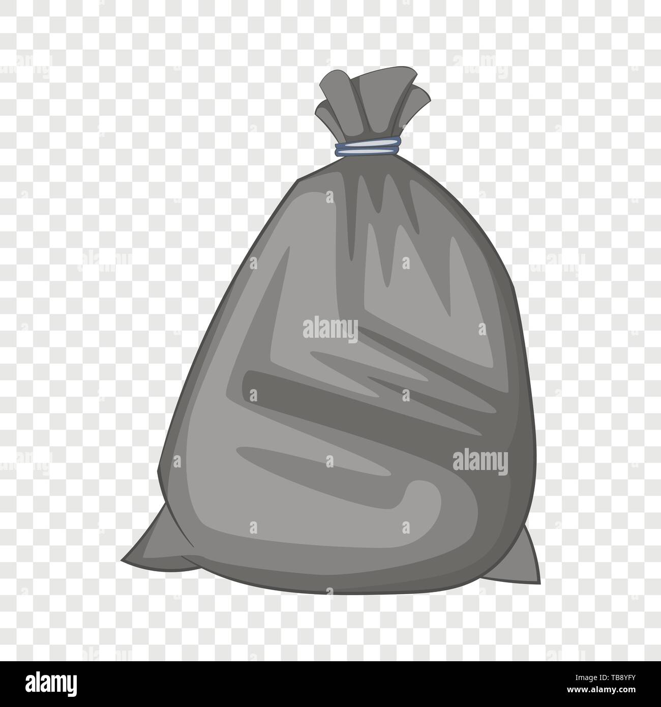Icono de la bolsa de basura, estilo de dibujos animados Imagen Vector de  stock - Alamy