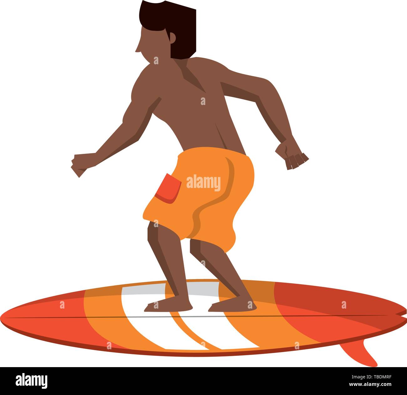 Joven en tabla de surf aislados de dibujos animados Imagen Vector de stock - Alamy Joven en tabla de surf aislados de dibujos animados Imagen Vector de stock - Alamy