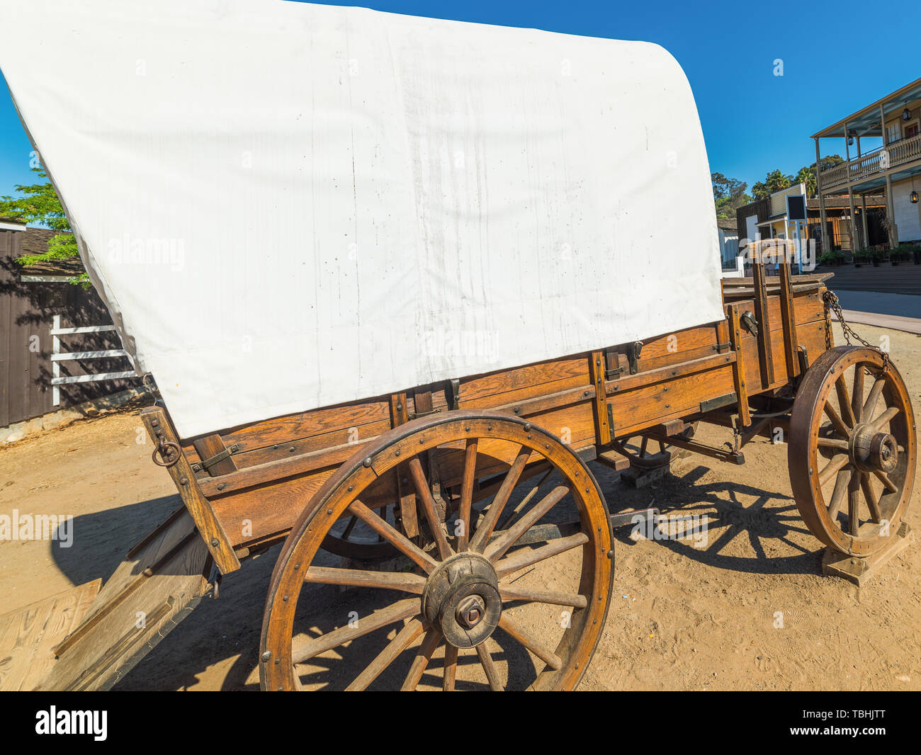 Carro del salvaje oeste en el casco antiguo de San Diego. California, EE.UU  Fotografía de stock - Alamy
