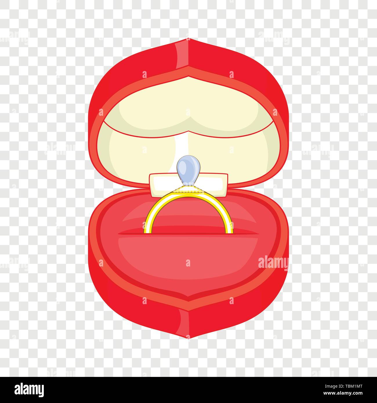 Anillo de boda, el icono de estilo de dibujos animados Imagen Vector de  stock - Alamy
