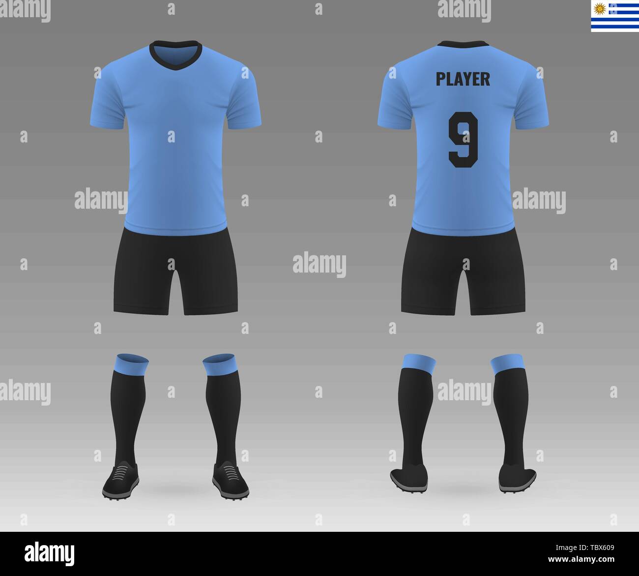 Uniforme de la selección de fútbol de Uruguay - Wikiwand